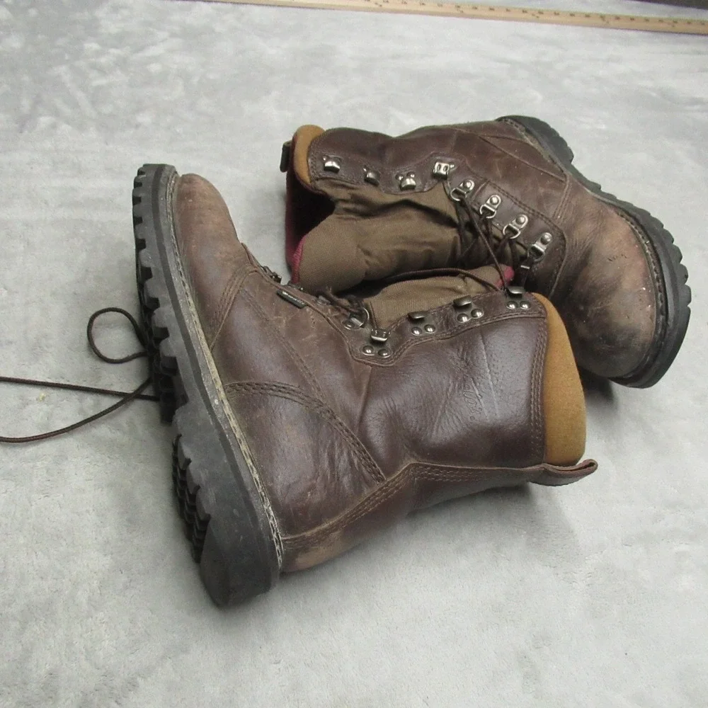 Cabelas Mens 9 EE Hunting Boots Brown Gore Tex Leather Waterfowl Work Iron Ridge